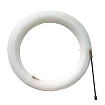 Passa Fio Profissional Com Alma De Aço 20 Metros Guia Para Passagem De Cabos Elétricos Em Conduítes Eletrodutos Branco