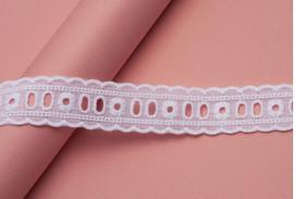 Passa fita 100% algodão pa008 cor 001 branco 2,3 cm x 13,7 metros