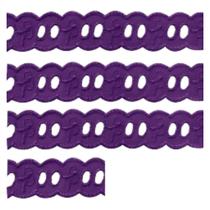 Passa fita de poliéster 2.5cm cor 218 roxo peça c/13,70 metros