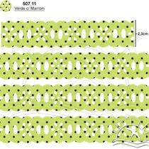 Passa Fita Marilda Mod. 02 Margarida 10 Metros - Estampado Bolinhas