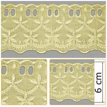 Passa Fita PP033 004 Creme - 6,0 cm Passa Fita PP033 004 Creme - 6,0 cm