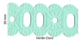 Passa Fita Prensado 2,0cm Varias Cores Kit 03 Un = 30 Metros