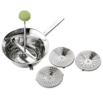 Passa Verdura Inox Com 3 Discos Vera 20Cm - Ghidini