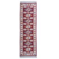 Passadeira 1,80 Kilin Gashgai 60X180 Dupla Face Tribal 1 Red