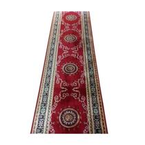 Passadeira 18Mt Belga Aveludado 60X1800Cm Mandala Vermelho