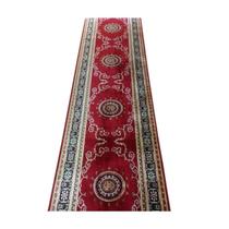 Passadeira 18Mt Belga Aveludado 60X1800Cm Mandala Vermelho