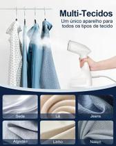 Passadeira a Vapor Portátil 1500W Vaporizador de Roupas com Tanque 250ml Cabo 1,5m Vapor 20ml.min Temperatura 100 a 160C Vertical Rápida Passadeira a Vapor Portátil 1500W Vaporizador de Roupas com Tanque 250ml Cabo 1,5m Vapor 20ml.min Temperatura 100 a 160C Vertical Rápida