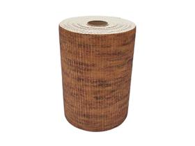 Passadeira Antiderrapante Tropical em Rolo 43cm x 15m Bronze Kapazi Estampado