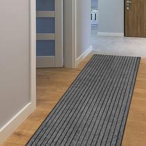 Passadeira AYOHA 91x549 cm antiderrapante cinza e preto Passadeira AYOHA 91x549 cm antiderrapante cinza e preto