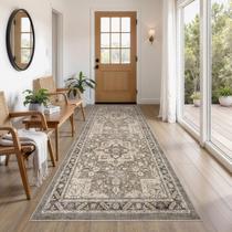 Passadeira Cotiled 76x244cm Marrom Macia Lavável Antiderrapante Passadeira Cotiled 76x244cm Marrom Macia Lavável Antiderrapante