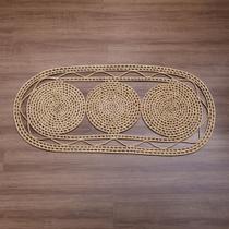 Passadeira de Palha Natural Oval 115x40