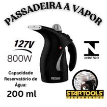 Passadeira de Roupas a Vapor Com Escova Compacto Portátil 127V 800W Desamassa Higieniza Preta Passadeira de Roupas a Vapor Com Escova Compacto Portátil 127V 800W Desamassa Higieniza Preta