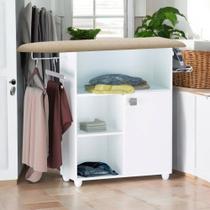 Passadeira de Roupas com Armário e Tábua de Passar Mariana Branco- MABE MAGAZINE