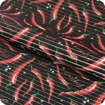 Passadeira Duna Soft Light 1m X 43cm Pimentas Vermelho/Preto