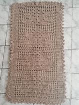Passadeira em crochê caramelo