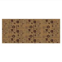 Passadeira Emborrachada E Antiderrapante Cozinha De Qualidade Cor Café