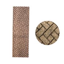 Passadeira Estampado Gemotrica Na Cor Marrom Chocolate 050x4m Tapete Antiderrapante Polipropileno Resistente Moderno Durável Passadeira Estampado Gemotrica Na Cor Marrom Chocolate 050x4m Tapete Antiderrapante Polipropileno Resistente Moderno Durável