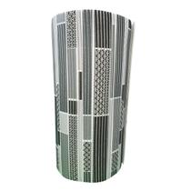 Passadeira Soft Prime Geométrica Noir Des.6430 - 65L x 1m Passadeira Soft Prime Geométrica Noir Des.6430 - 65L x 1m