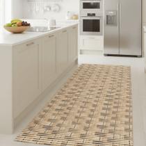 Passadeira Soft Trancado Palha Rolo 0,65x15m Vinil PVC