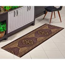 Passadeira Tapete 0,66 X1,80m Antiderrapante Tabaco PA-25