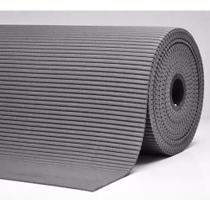 Passadeira tapete Antiderrapante borracha Duna Soft Cinza 3,50 x 43cm