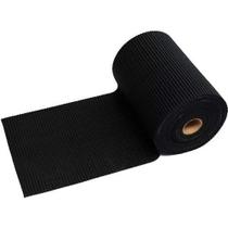 Passadeira Tapete Antiderrapante emborracha Duna Soft Preto 2,20 X 50cm