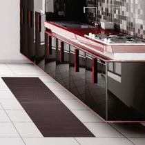 Passadeira Tapete Antiderrapante retangular Soft 43cm Marrom 2 Metros Passadeira Tapete Antiderrapante retangular Soft 43cm Marrom 2 Metros