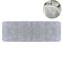 Passadeira Tapete Cor Cinza Claro Decoração 0,66x2,00m Macio Confortável Charmoso Base Antiderrapante Pelo Curto