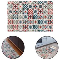 Passadeira Tapete Cozinha Antiderrapante Tropical Azulejos 2.0 43x65cm Banheiro Lavanderia