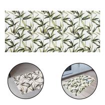 Passadeira Tapete Cozinha Antiderrapante Tropical Bambu de Jardim 43x130cm Banheiro Lavanderia