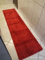 Passadeira Tapete Macio 0,66 X 1,80m Antiderrapante Vermelho Passadeira Tapete Macio 0,66 X 1,80m Antiderrapante Vermelho