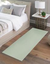 Passadeira Tapete Veludo Cotelê Antiderrapante Verde 45cm x 140cm