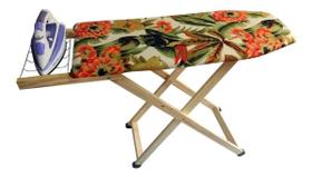 Passadeira Top Para Roupas Básico Madeira Natural Passadeira Top Para Roupas Básico Madeira Natural