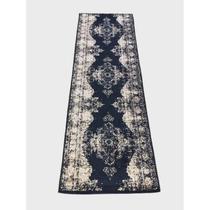 Passadeira Trilho 2,4M Vintage Reload Azul 80X240 Tpo Persa