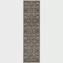 Passadeira Trilho 2M Zigler Cinza 66X200Cm Tipo Persa Belga