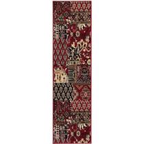 Passadeira Trilho 4M Patchwork 66X400Cm Vermelho Cashmir Passadeira Trilho 4M Patchwork 66X400Cm Vermelho Cashmir