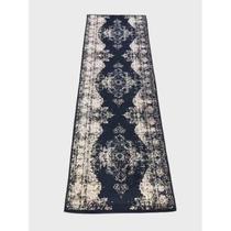 Passadeira Trilho 4M Vintage Reload Azul 80X400Cm Tipo Persa