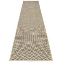 Passadeira Trilho Sisllê Clean Zig Zag Chevron Bege 0,66 x 25,00m