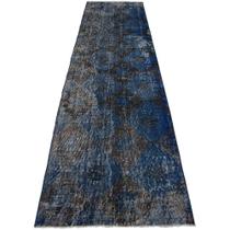Passadeira Turca Reloaded Feita à Mão Lã Azul 0,85 x 2,62m
