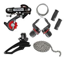 Passador + Câmbio Traseiro + Diant Yamada + Corrente 21v S/g