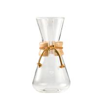 Passador de Café Chemex com Alça Madeira 3 Xicaras