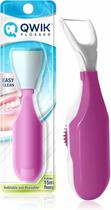 Passador de Fio Dental QWIK FLOSSER Reutilizável com Clique Rosa