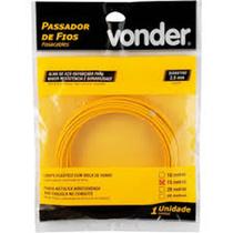 Passador de Fios Vonder 15m x 3,6mm (Amarelo) Com Alma de Aço Passa Fio