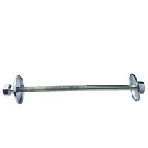 Passador de gás de parede sem registro ajustável de 10 a 20cm em aço Passador de gás de parede sem registro ajustável de 10 a 20cm em aço