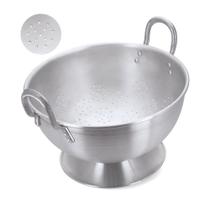 Passador Escorredor Grande 9,25 Litros de Arroz N35 Linha Hotel Profissional Industrial Aluminio Nacional