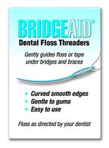Passadores de Fio Dental BridgeAid 50 Unidades, Uso Suave Passadores de Fio Dental BridgeAid 50 Unidades, Uso Suave