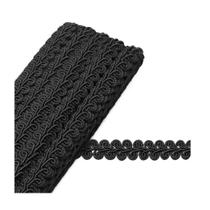 Passamanaria 7090 c/10mts cor 02 preta peça Passamanaria 7090 c/10mts cor 02 preta peça