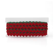 Passamanaria Amelia 1,5cm Vermelho/Verde - FB