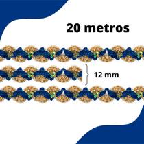 Passamanaria Azul Marinho - Fita Galão - Rolo C/20 Metros - 49 Nybc