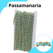 Passamanaria Azul Turquesa - Fita Galão - Rolo C/20 Metros - 49 Nybc Passamanaria Azul Turquesa - Fita Galão - Rolo C/20 Metros - 49 Nybc